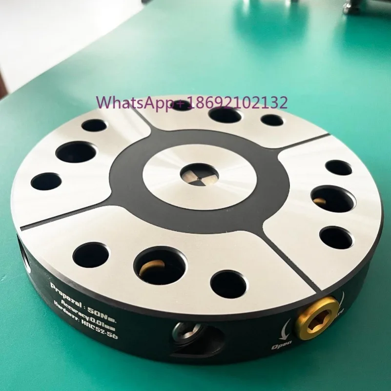 Steel Self-Centering CNC Bench Vise Four or Five-Axis Fixture with Zero-Point Quick-Change Four-Axis L Block Bridge Plate
