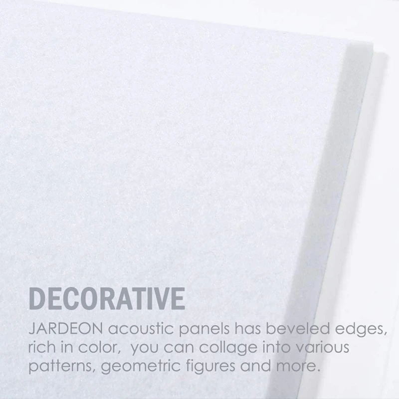 Daily Sale 6PCS Acoustic Absorption Panel 12Inch X 12Inch X 0.4Inch Sound Proof Padding For Echo Bass Isolation For Acoustic