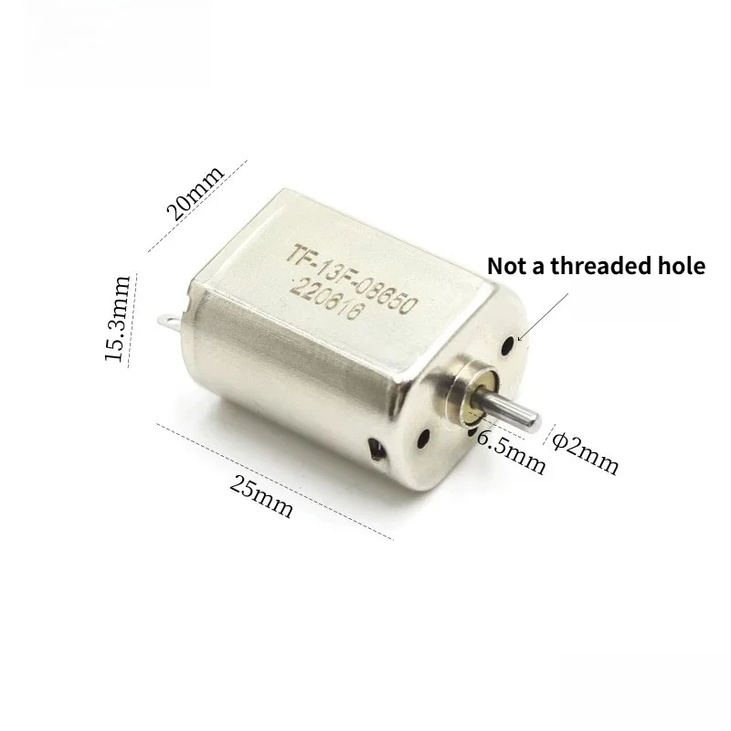 130 Plated Shell Micro DC Brush Small Motor DC12v Low-speed DIY Motor 130-08650 Round Shaft 2mm