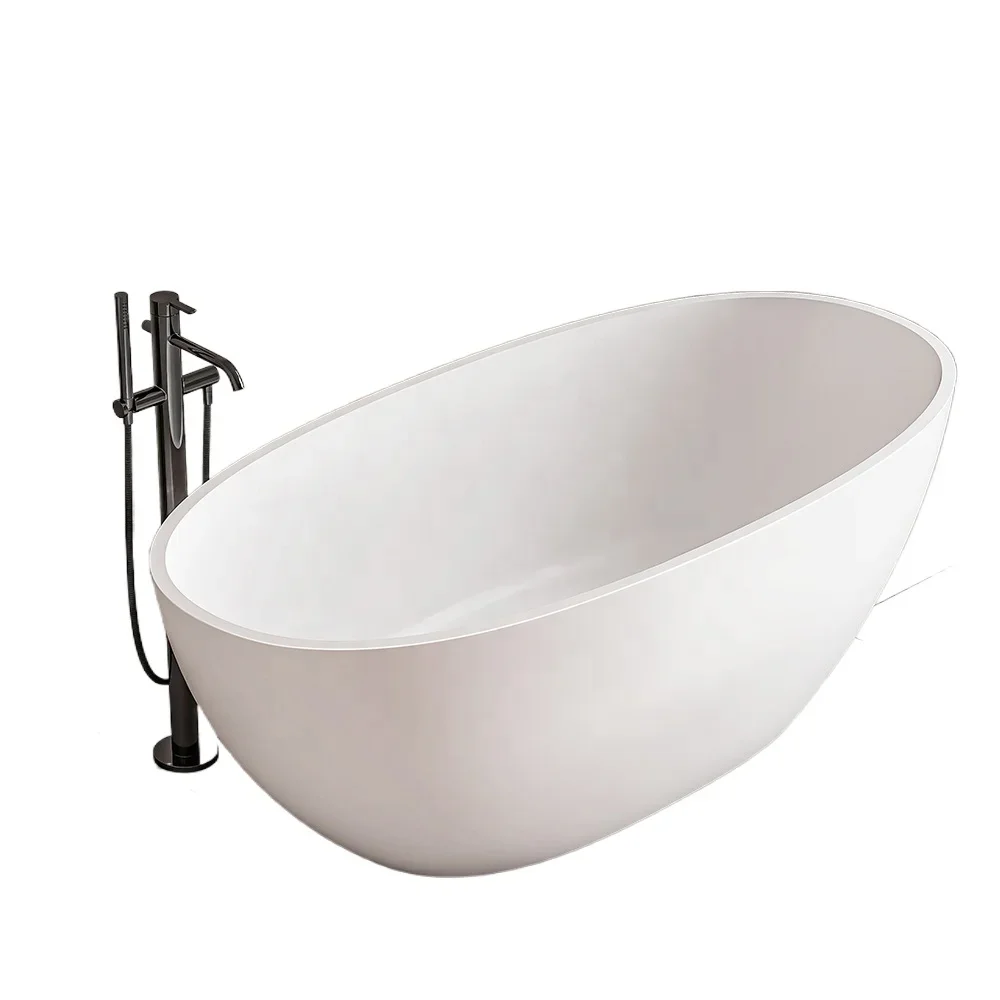 

z cUPC Fanwin solid surface bathroom soaking hot tub artificial stone acrylic bathtub resin freestanding bath tub bathtub
