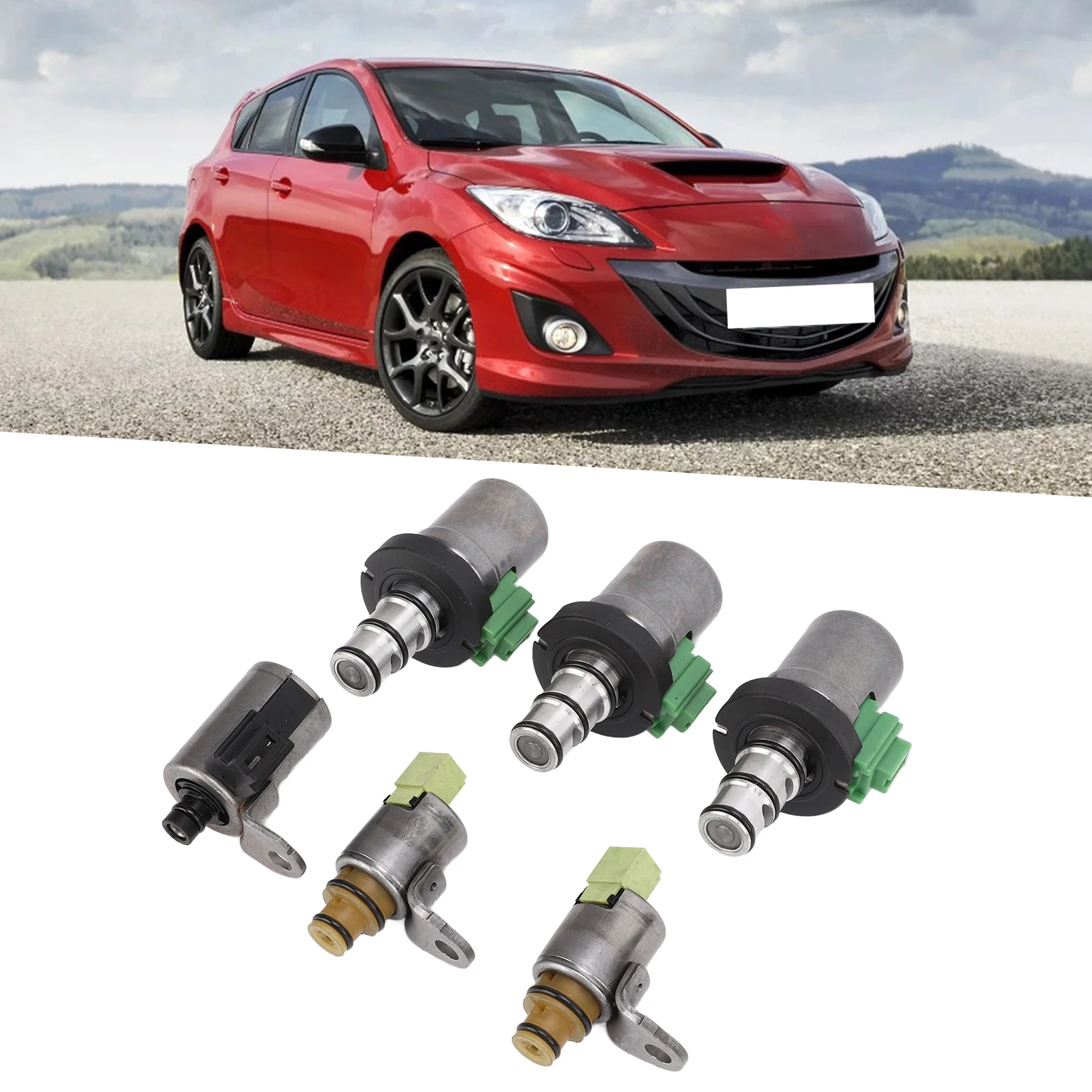 Комплект соленоидов переключения передач 4F27E, замена для 2, 3, 5, 6 CX-7 MPV, комплект электромагнитов переключения передач для автозапчастей