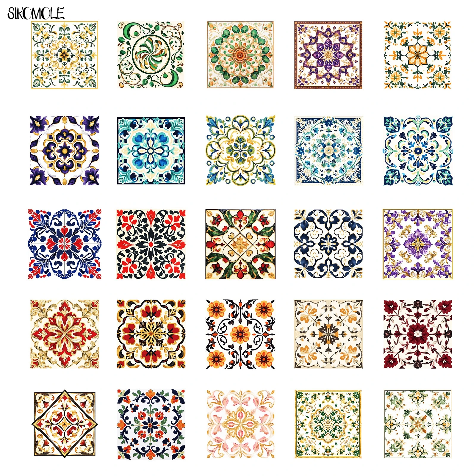 10/30/50PCS NordicรูปแบบRetro Elegant PVC Graffitiสติกเกอร์ความงามArt DIYตกแต่งของเล่นเด็กกระเป๋าเดินทางสติกเกอร์แพ็ค