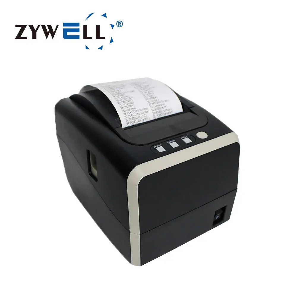ZYWELL New Design Direct Thermal Linerless Label Printer ZY-3311 80mm Inkless Sticker Printer