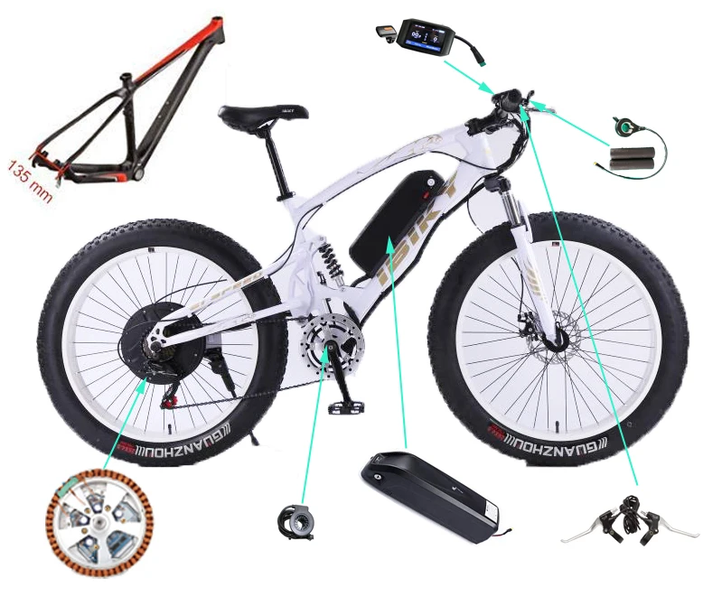 

High Speed Electric Mountain Bike 27.5 Inch Kit, 2000w 3000w 5000w Conversion Electric Bicycle E-bike Hub Motor Conversion Kit