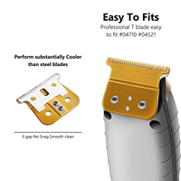 Replacement Blade For Andis #04710 #04521 T outliners, Gtx, SL, SLS, Blackouts, out line Trimmer Cordless/corded,zero gapped