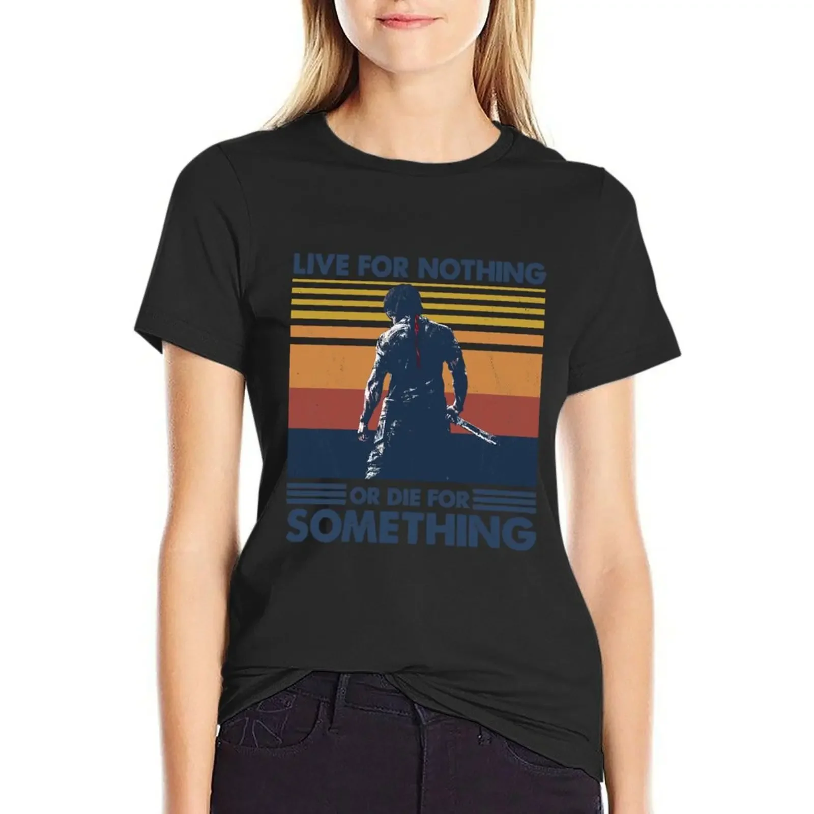 

Retro Like for nothing or die for something gift men T-Shirt funny aesthetic clothes new edition cropped t shirts for Women