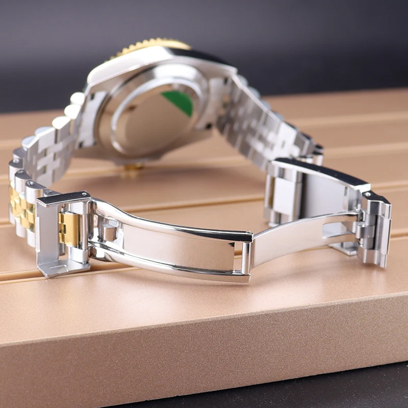 Серебристый, золотой корпус 40 мм, ремешок из нержавеющей стали 20 мм для Seiko Nh34 Nh35 Nh36 Nh38 Miyota 8215 ETA2824 28,5 мм циферблат Sea-Dweller