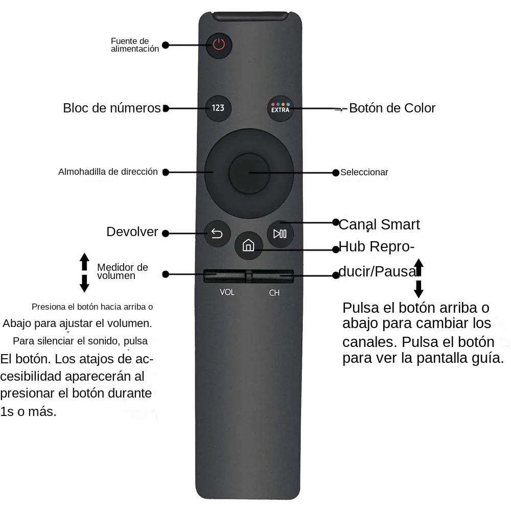 Controle Remoto para Samsung Smart TV, Substituição de TV, HD, 4K, BN59-01259B, BN59-01259D, BN59-01259C, All Television