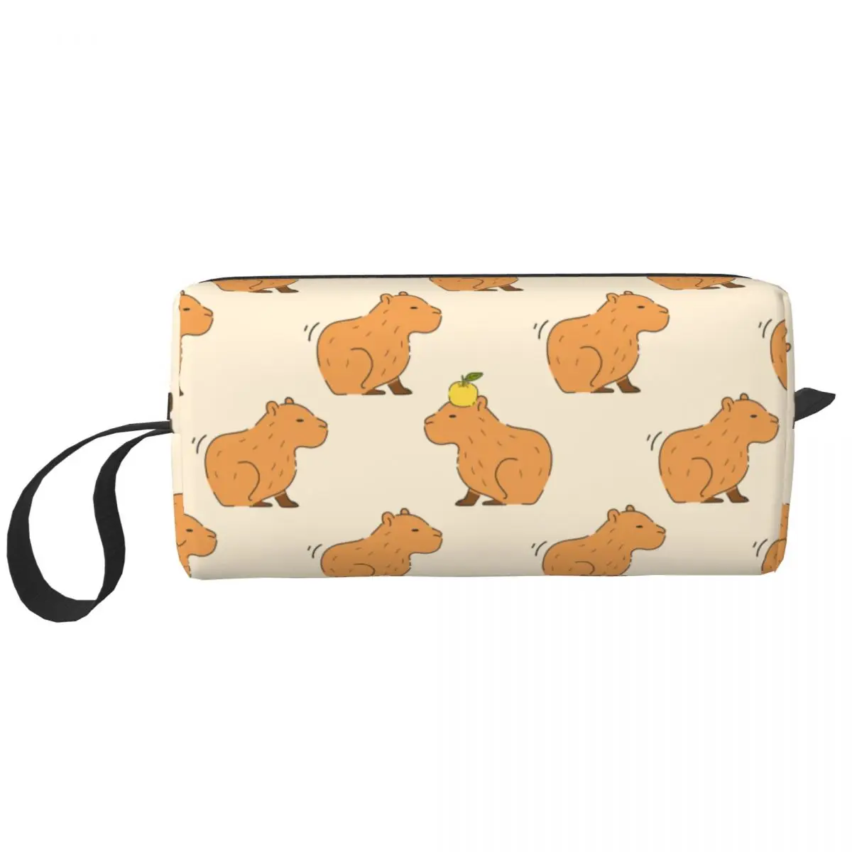 Capybara Cartoon Makeup Bag Travel Cosmetic Bag for Men Women Toiletry Bag Storage Pouch Bag