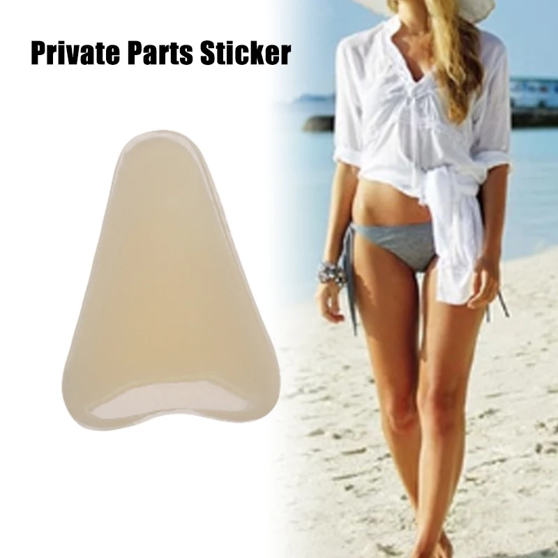 1Pcs Private Parts Sticker Silicone Underwaer Pads For Women's Bikini Swimming Dancing Suit Waterproof Invisible Privacy Patch