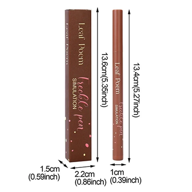 1pcs Natural Freckles Pen Long Lasting Waterproof Dot Spot Pen Create Effortless Sunkissed Makeup Soft Brown Freckles Pen Makeup