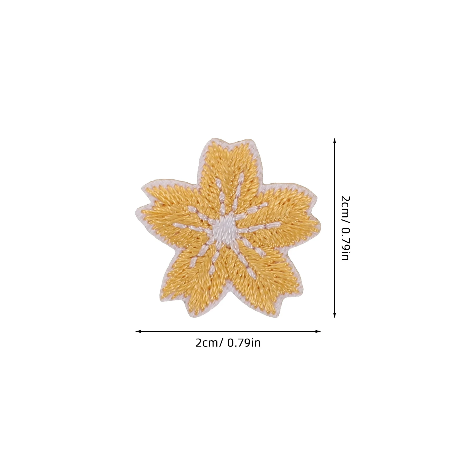 48 pçs flor de cerejeira bordado remendos de flores auto-adesivo mini pano apliques para sacos jeans chapéus florais scrapbook adesivos