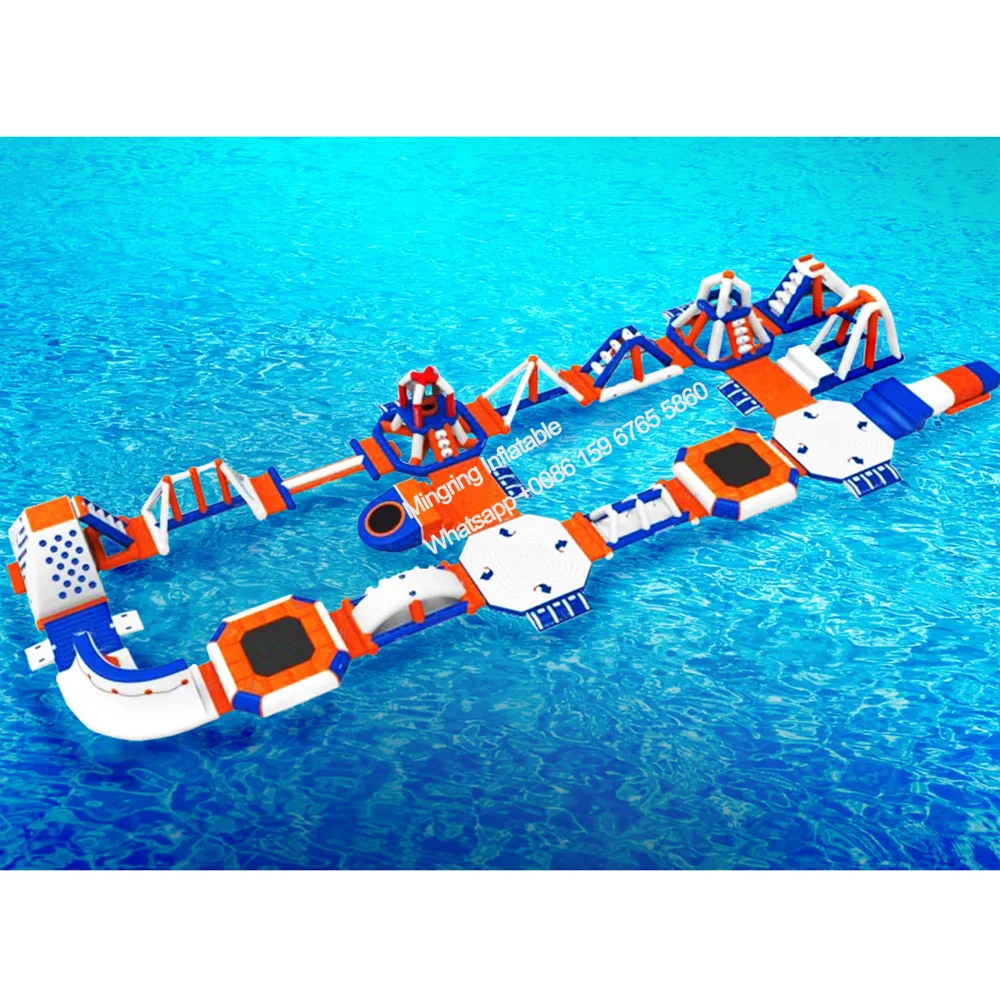 Inflatable Floating Water Park, Ocean Giant Aqua Slider for Summer, Wholesale