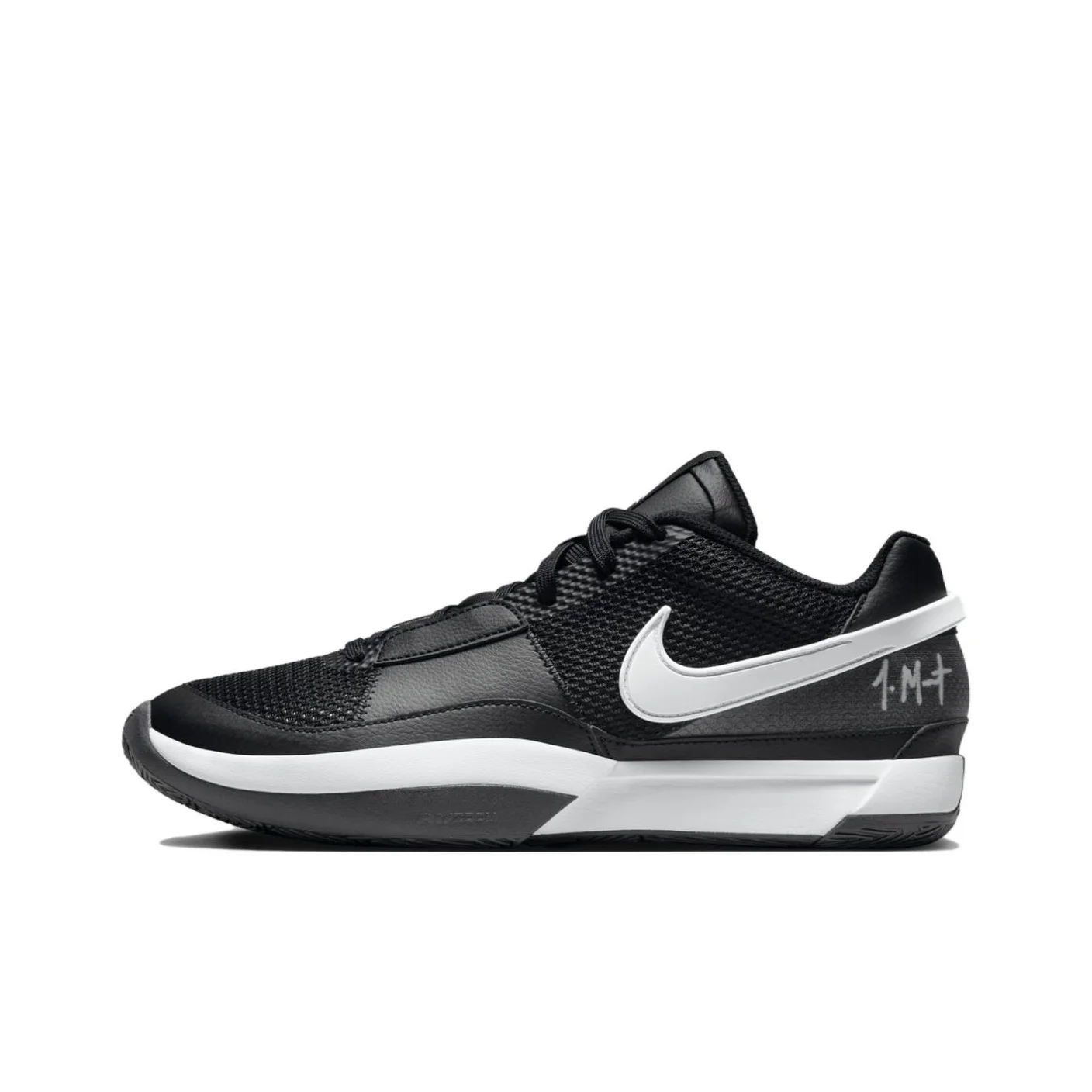 Nike Ja 1 Ja Morant 1 Basketball Shoes Unisex Low Top Black/White FV1303-001