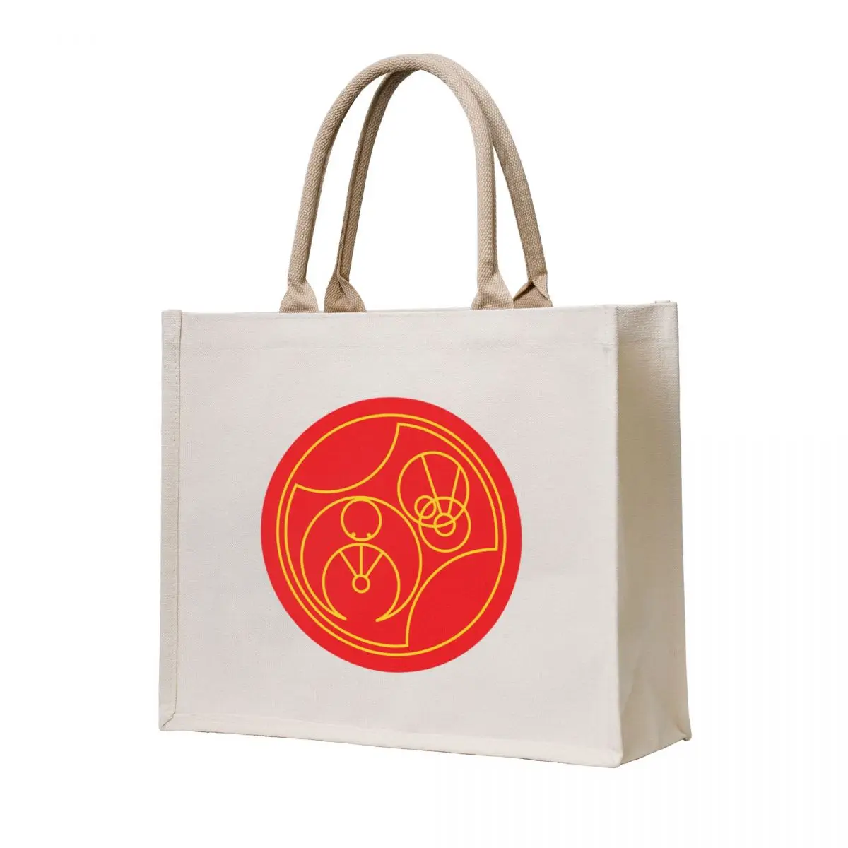 

F#*￡ You in circular gallifreyan (red) Tote Bag Portable shopping bag large size bags Beach bag