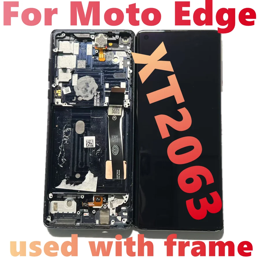 For Motorola Moto Edge LCD XT2063-3 Touch Screen Digitizer For Moto Edge Display XT2063-1  For Moto Edge LCD