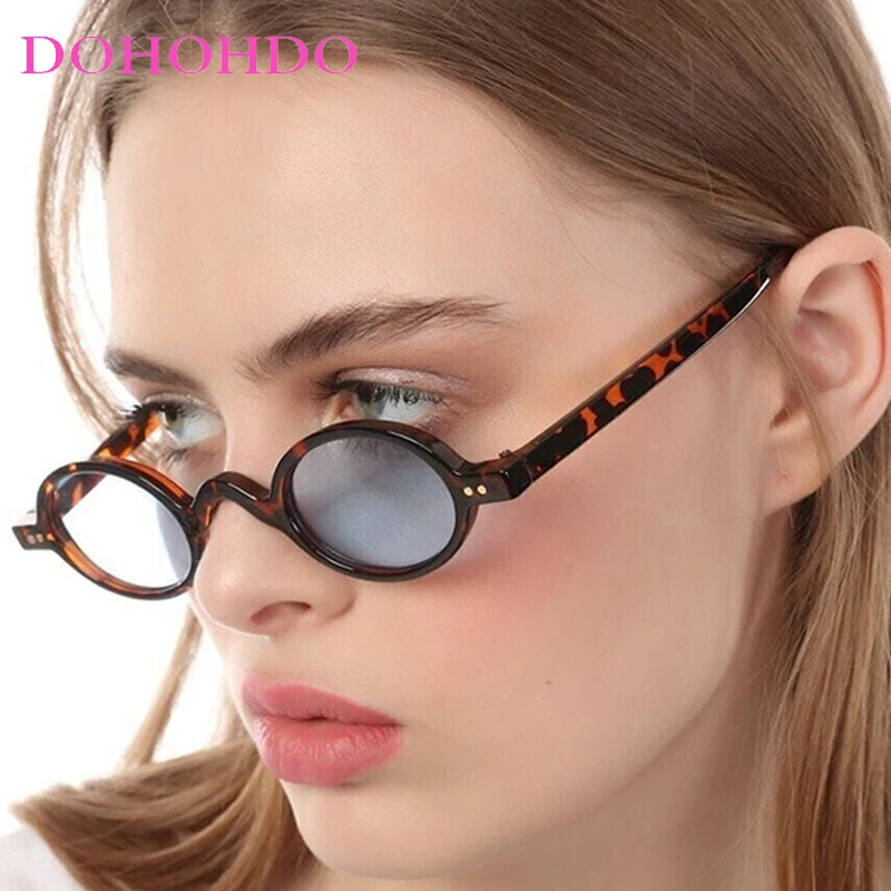 Vintage Small Oval Frame Rainbow Rice Nail Women Sunglasses Brand Designer Men Sunglass Summer Drive Travel Eyewear UV400 Lentes