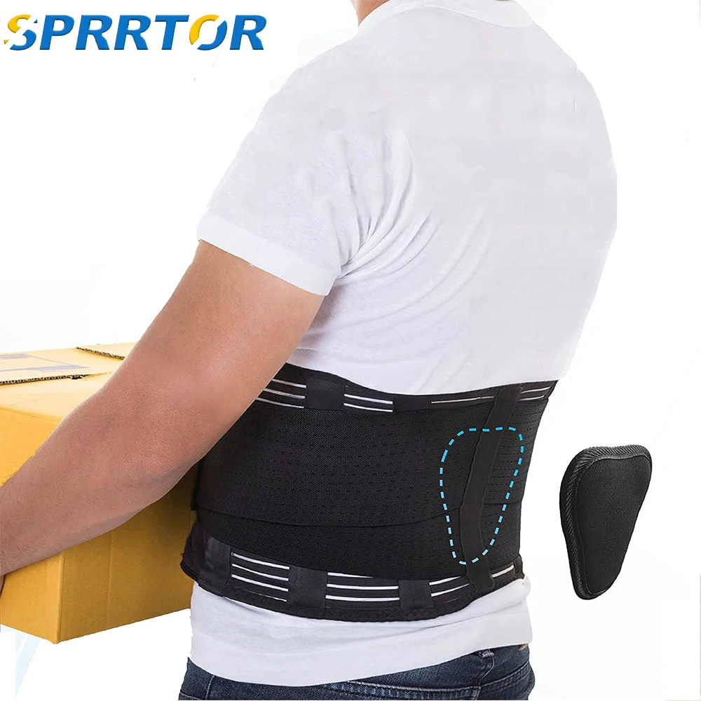 

Back Lumbar Support Belt with Lumbar Pad Waist Orthopedic Brace Men Women Orthopedic lumbar Support Breathable Waist SupportBelt