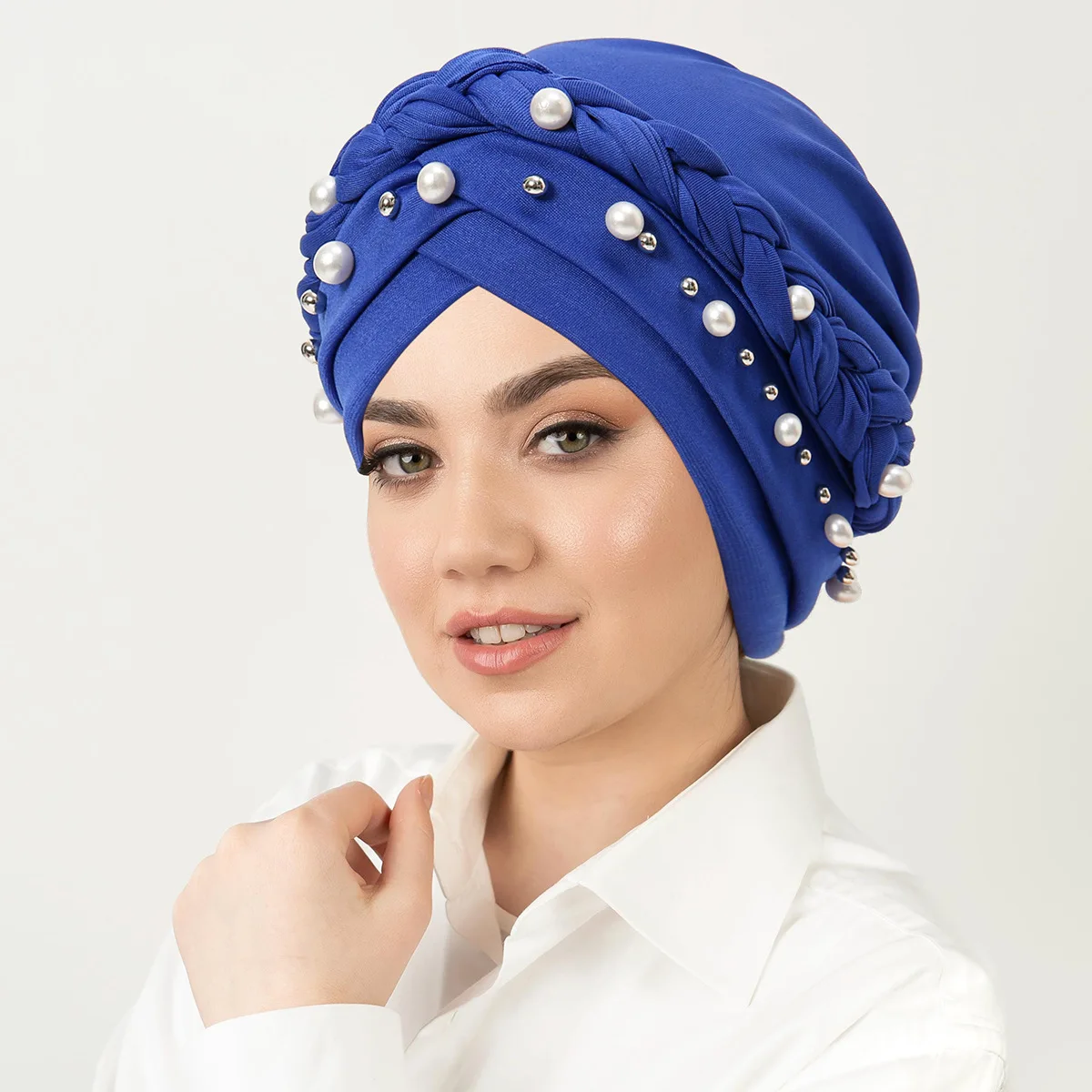 

2025 New Pre-Tied Twisted Hijab Turban Hat for Women African Head Scarf Beanie Cancer Chemo Cap Headwear Head Wrap Muslim Bonnet