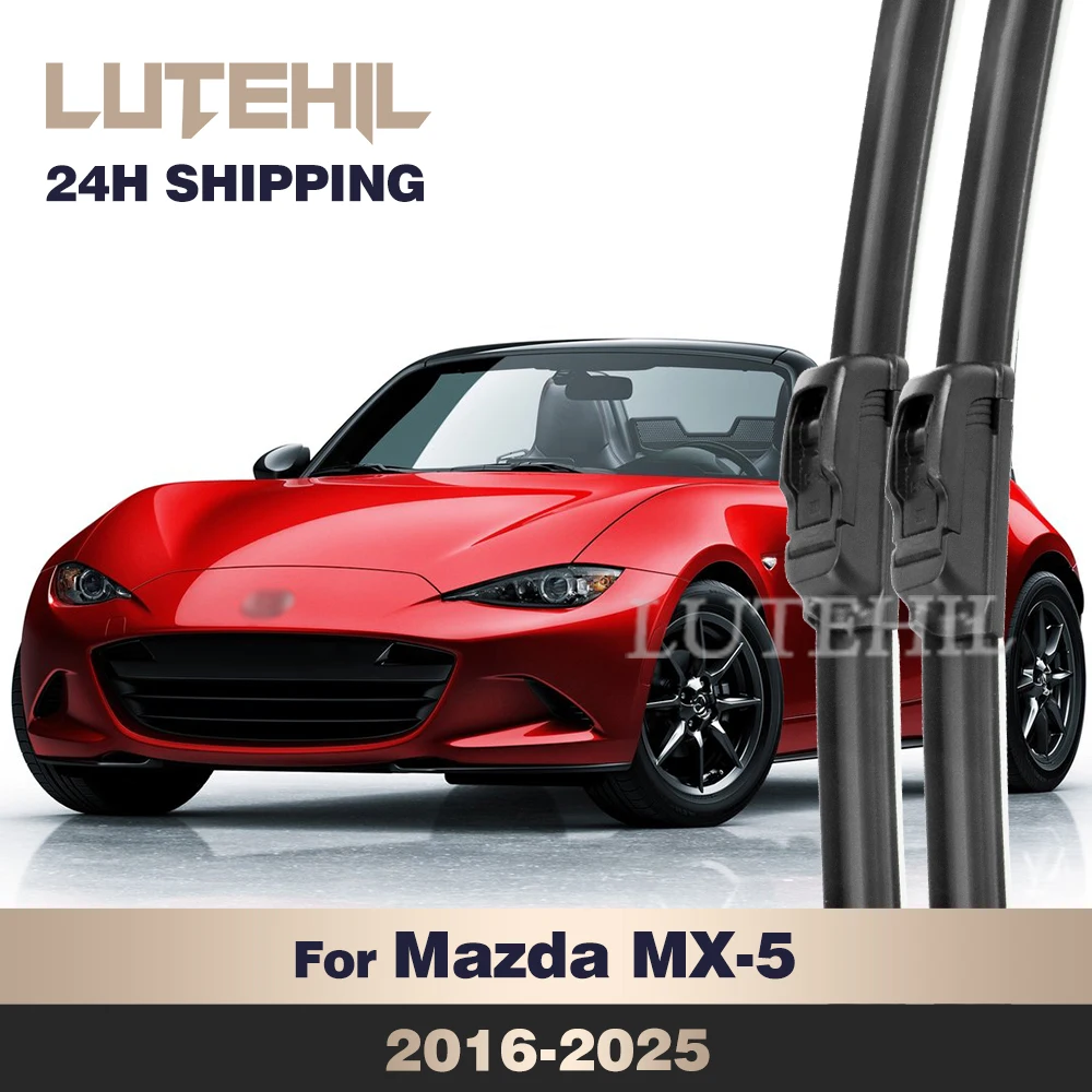

For Mazda MX-5 MX5 2016-2025 2021 2022 2023 2024 Wiper Front Wiper Blades Windshield Windscreen Window Brush 19"+18"