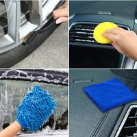 Car Wash Brush Set 30pcs Interior Detail Brush Kit High-density Bristles Car Brushes Auto Interior Brush Wet And Dry For