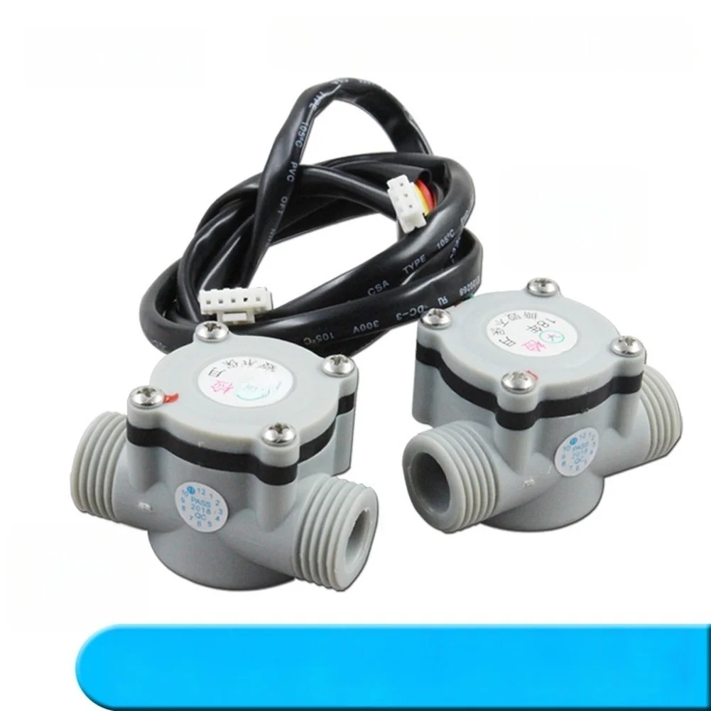 Water Flow Sensor 3 Wire 4 Wire 12mm Diameter Gray For Water Heater Boiler Accurate Detection Replacement Part