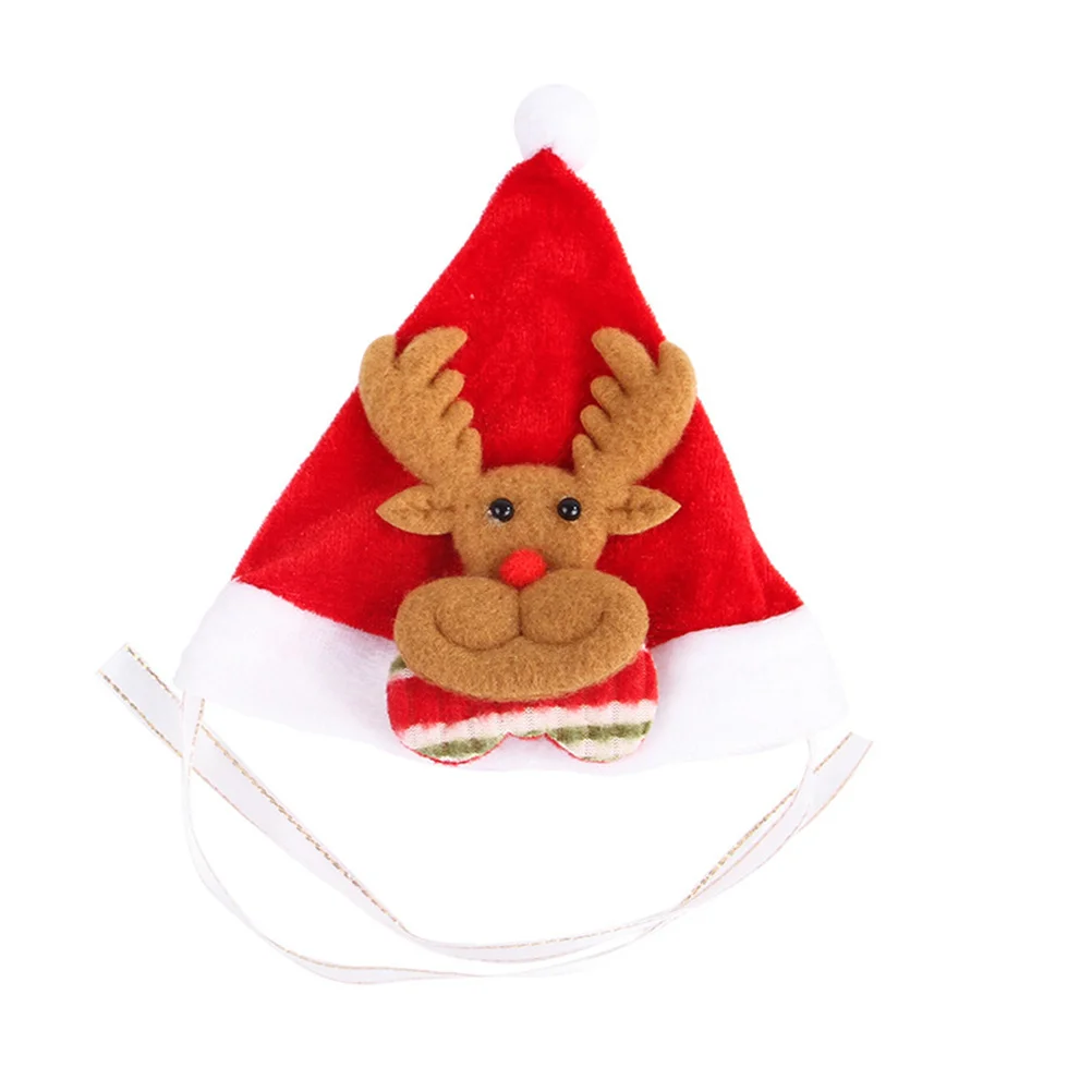 

Xmas Pet Hat Christmas Costume Fashion Accessory for Puppy Kitten Holiday Party Dress Up Random Style Average Size