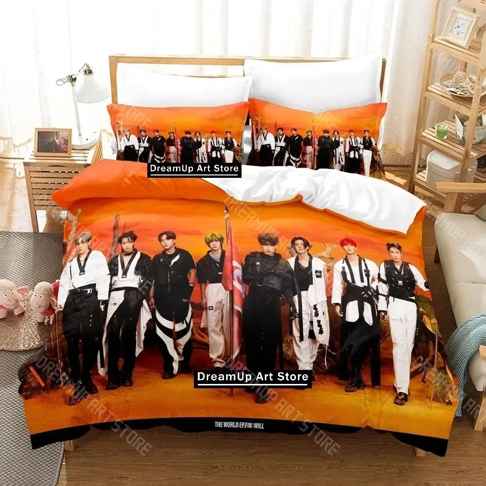2026 3D Print The World Ep.fin Will Bedding Set Cartoon Anime Three-piece Set Adult Kid Bedroom Duvetcover Sets 3D Kawaii