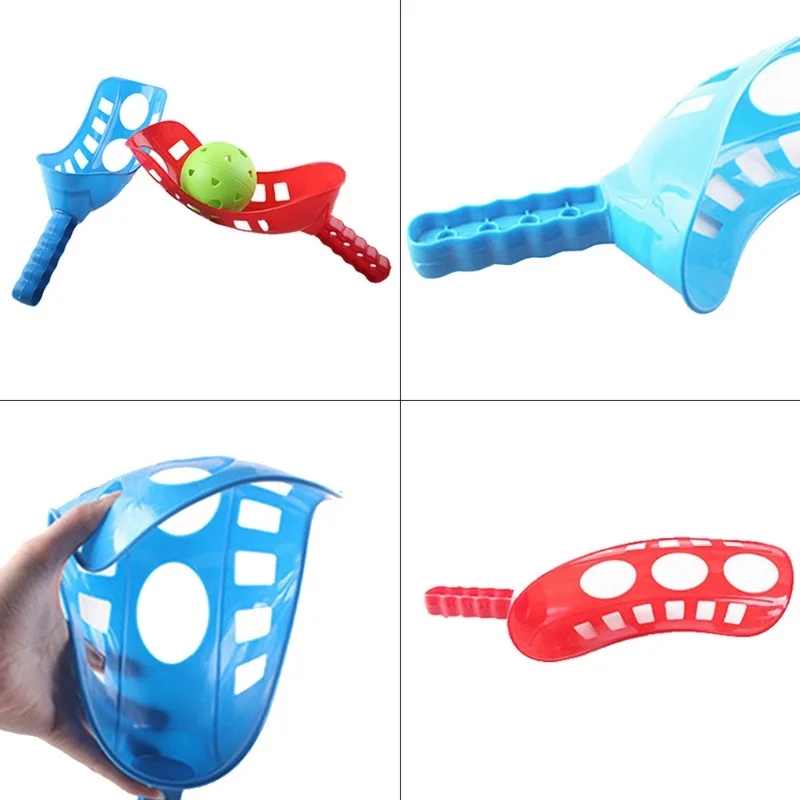 Scoop Ball Set Catching Game Trackball Sport Lacrosse Racket Game For Kids And Adults