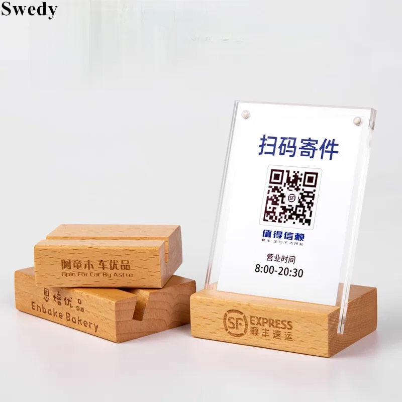 90x60mm L Shape Magnetic Acrylic Sign Holder Display Stand Menu Paper Flyer Holder Name Card Mini Price Label Card Holder Tags