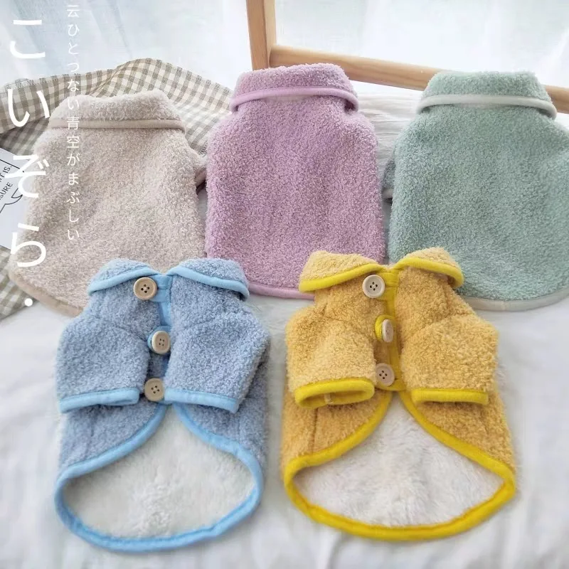 

Fleece Pet Dog Clothes Winter Long Sleeve Warm Coat Jacket For Small Dogs Chihuahua Yorkie Puppy Clothing Dog Coat Outfits XXL
