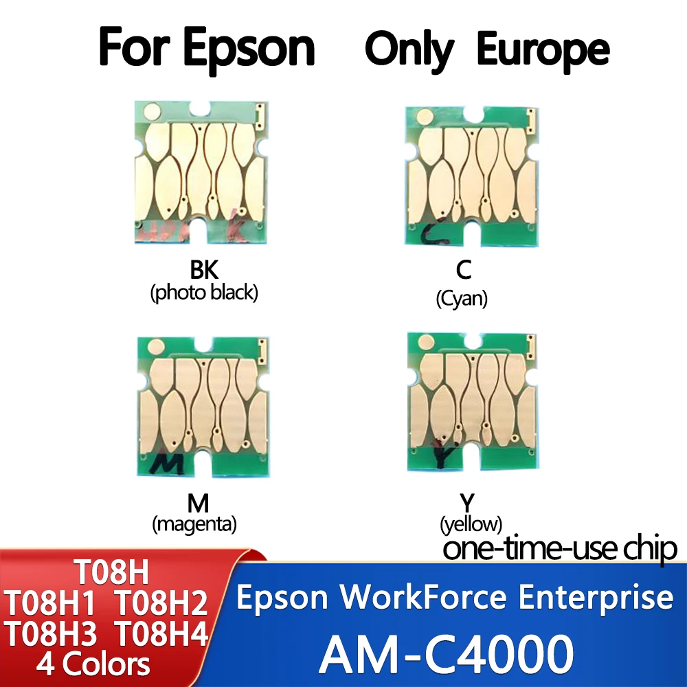 Европа, модель T08H, стандартный чип чернильного картриджа для Epson main Enterprise, стандартный принтер C4000