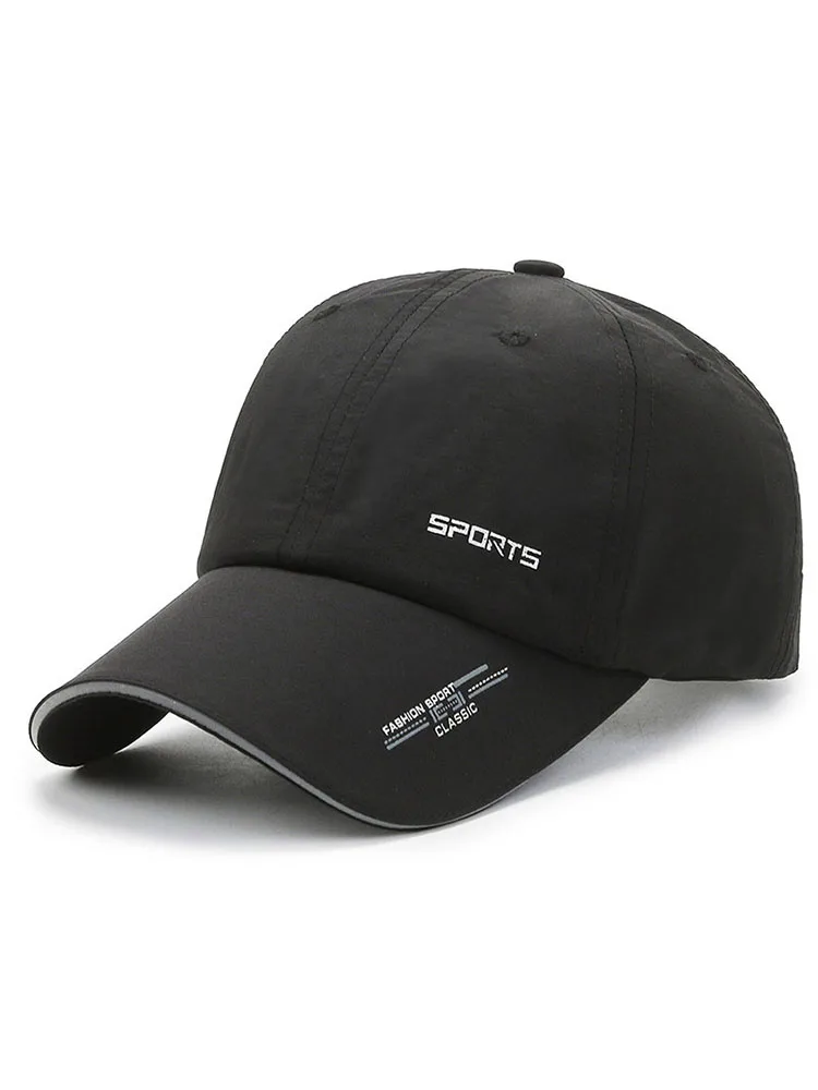AliExpress NONE Quick Drying Solid Baseball Cap, Sunscreen Breathable Adjustable Cycling Hiking Fishing Sports Trucker Hat For Women & Men