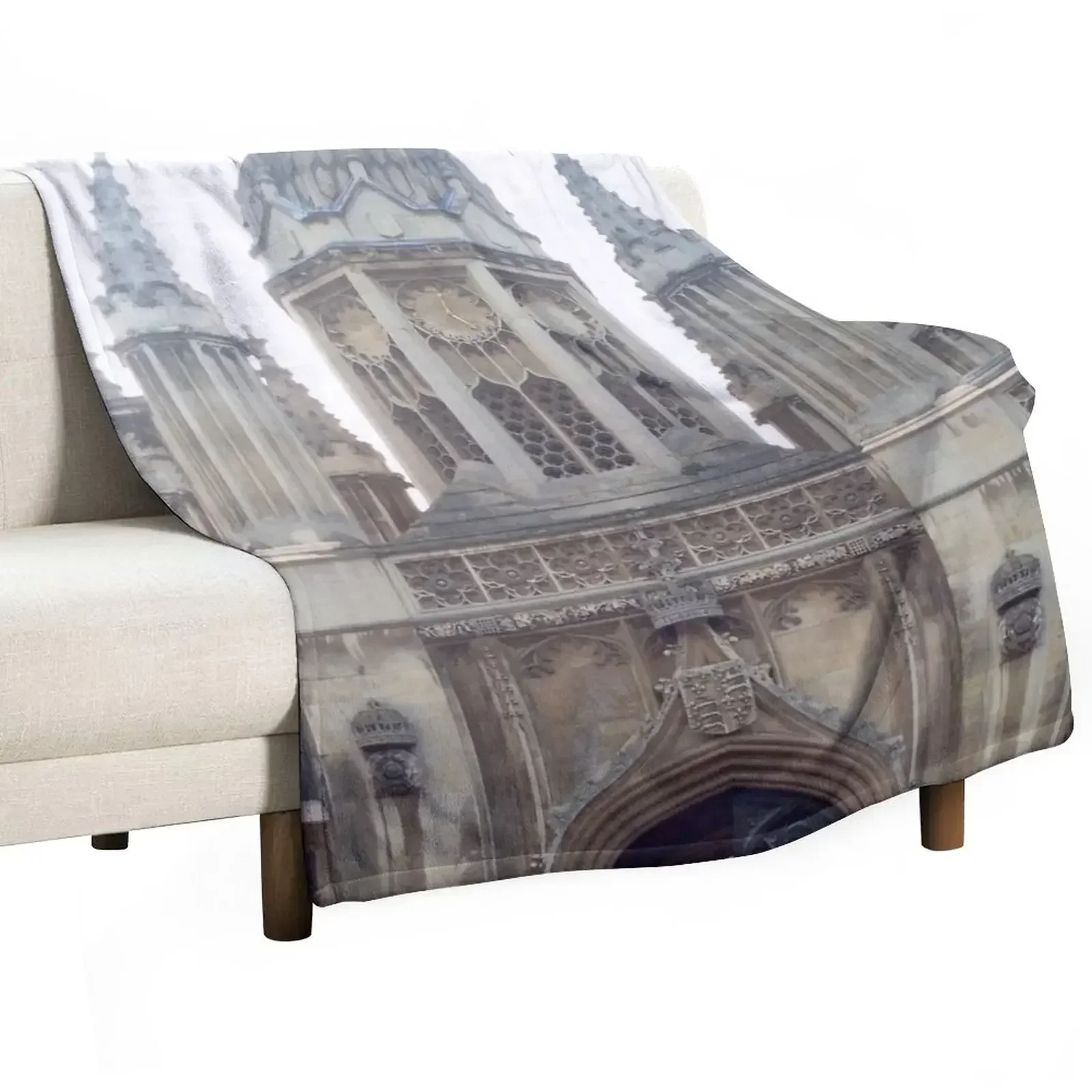 New Kings College Cambridge Throw Blanket Soft Beds Large Thermal Blankets