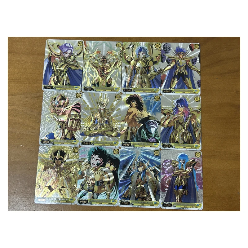 Saint Seiya Anime Characters Seiya Shiryu Phoenix Ikki DIY Homemade Bronzing Game Toys Collection Card Christmas Birthday Gift