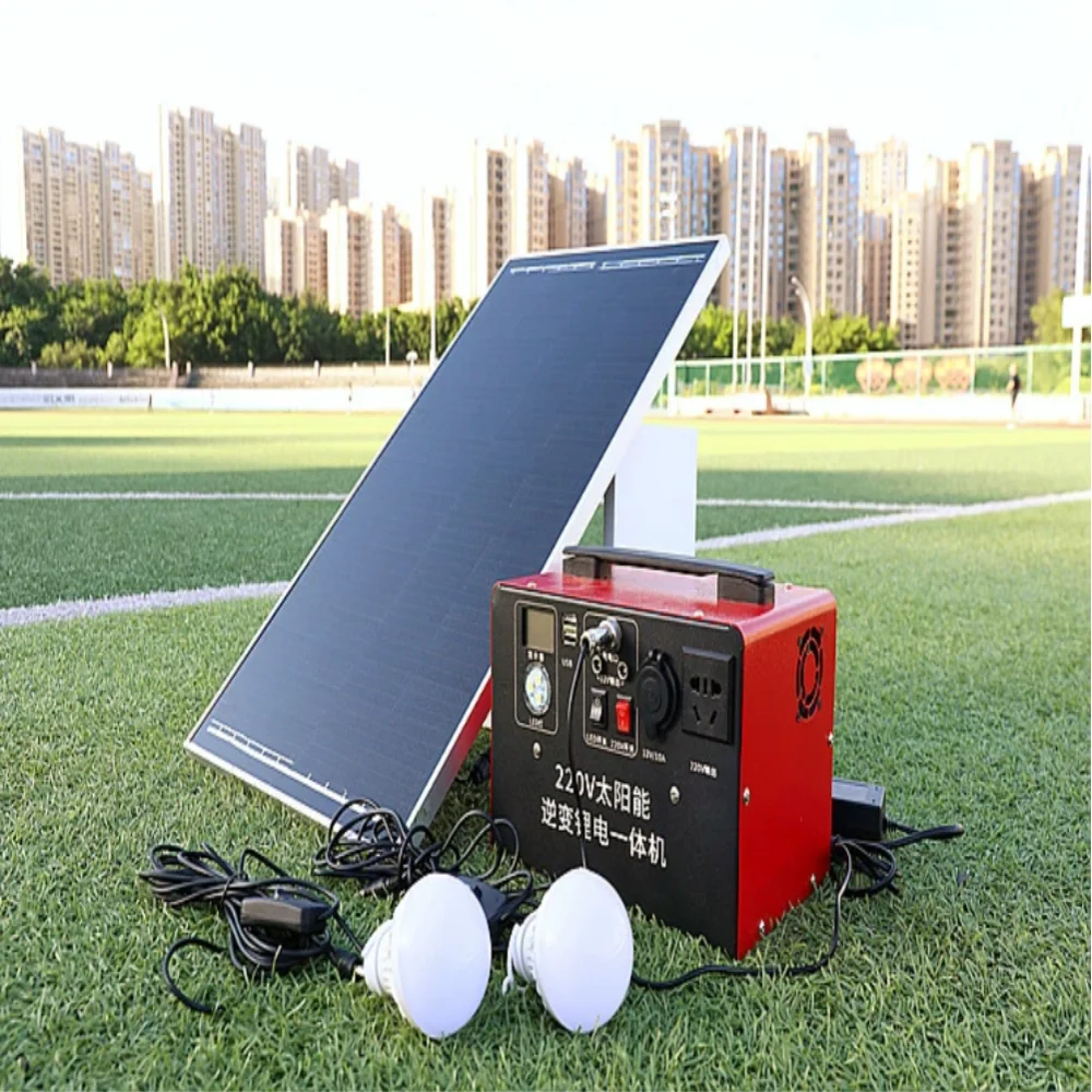 Solar power generator for household use, complete set of 220V all-in-one photovoltaic panel, small outdoor emergency generator