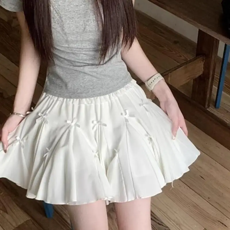 Spring and Summer New Girls' Chiffon Half Skirt Sweet Beauty Style Ruffled Cake A-Line Skirt Versatile Teenage Short Skirt