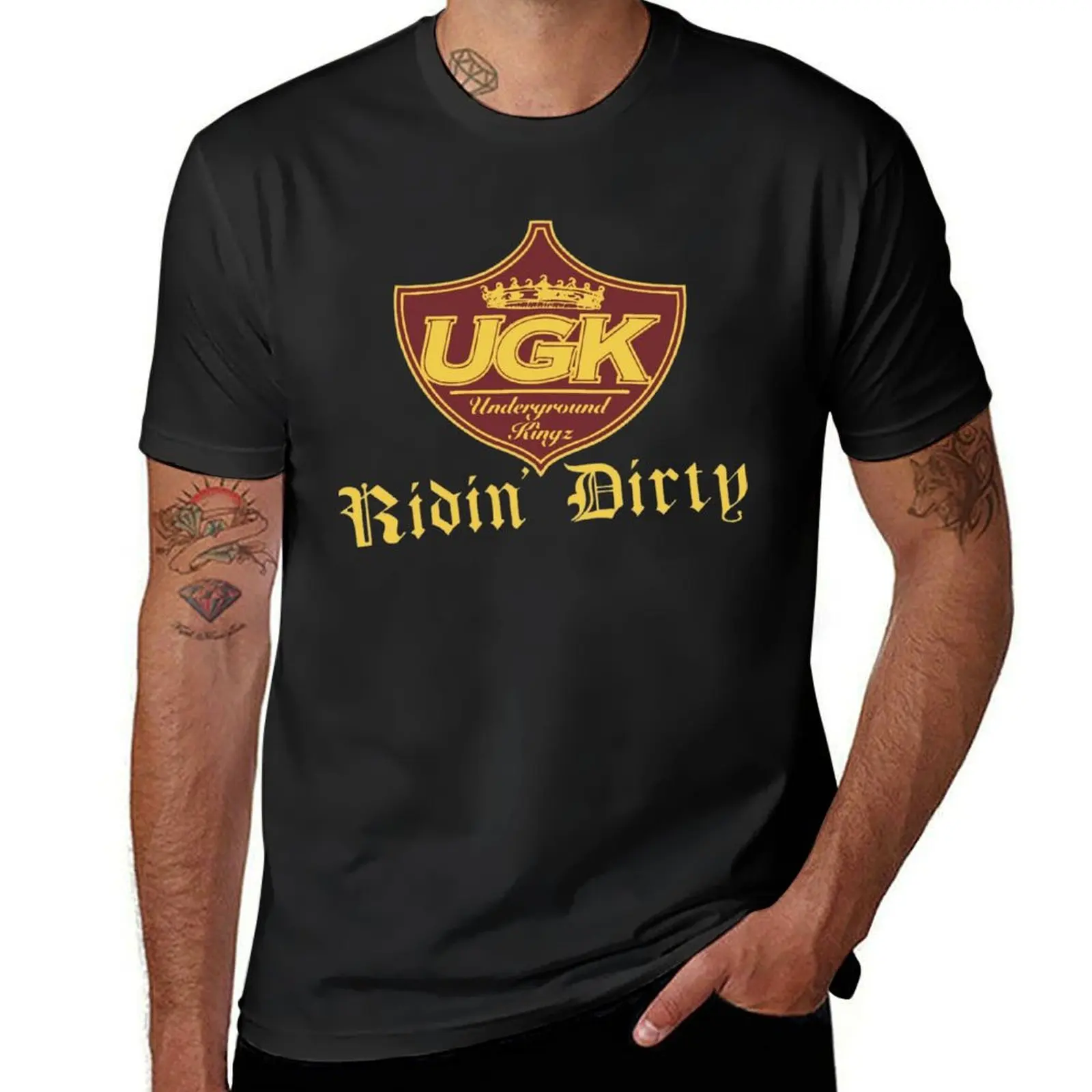 Ridin Dirty T-Shirt oversizeds anime clothes T-shirts for men cotton