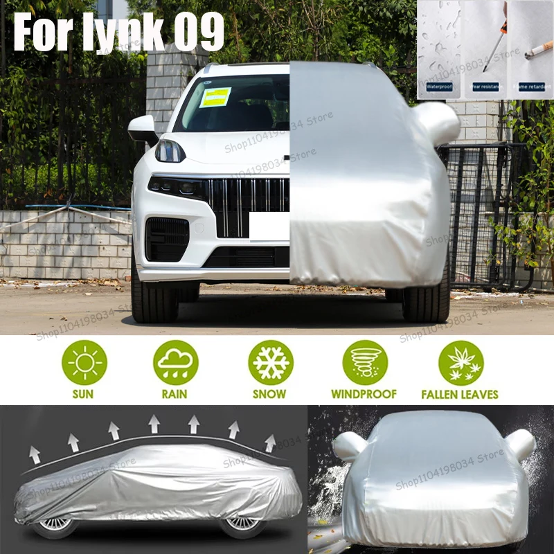 

For lynk 09 Auto parts Anti snow Anti dust Sunscreen Anti-uv Anti peeling paint And Anti Rainwater 210t car cover Car cove