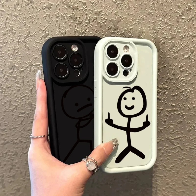 Funda de teléfono de dibujos animados Matchman o IPhone 14, 12, 11, 13, 15 Pro Max, 11 Pro, X, XR, XS Max, 8, 7, 14, 15 Plus, SE