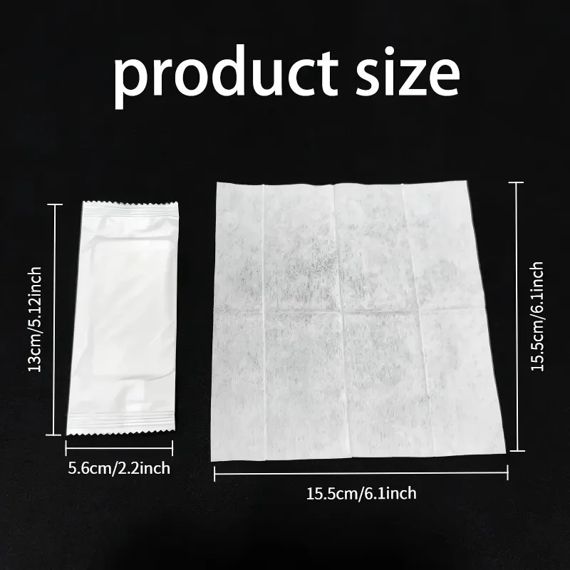 100PCS Disposable Wet Wipes Portable Individually Wrapped Wipes Hand Cleaning Travel Camping Fitness Toilet Outdoor Clean Tools