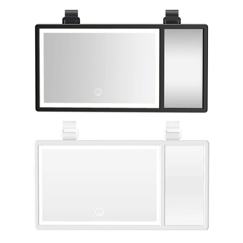 LED Car Interior Mirror Touch Switch Sunshade Live Streaming Mirror Sun Visor High Clear Interior HD Mirror