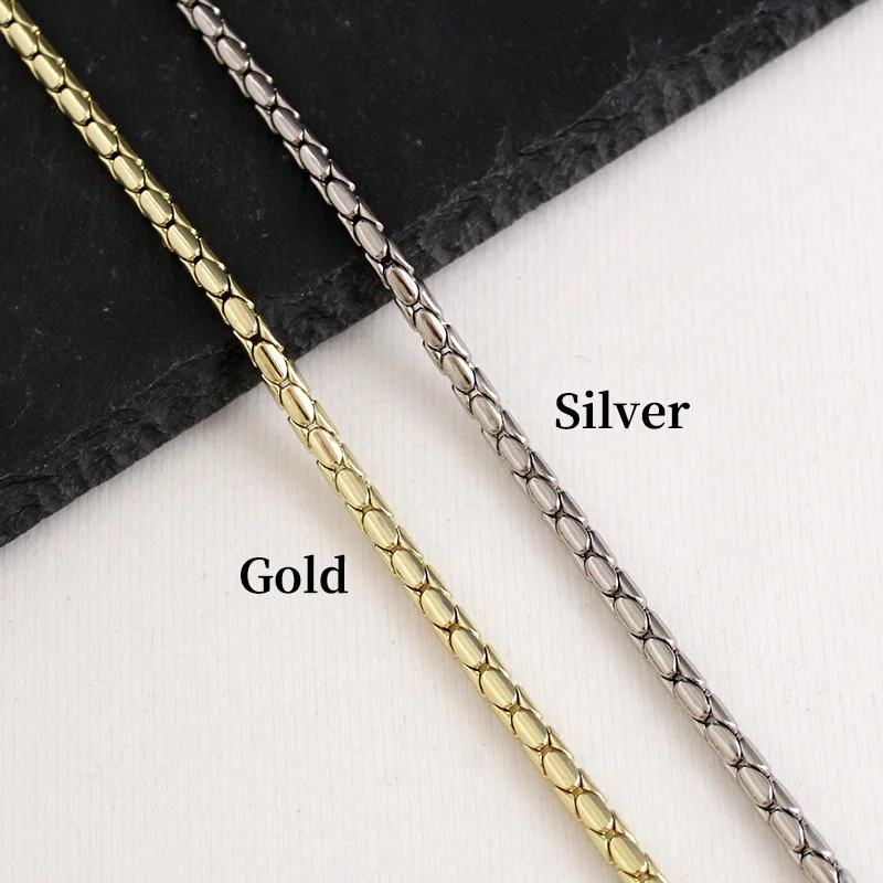 TINBERON Snake Head Bag Chain Strap Luxury Bag Strap Replacement Chain Bag Strap Handbag Accessories Metal Snakehead Chain Strap