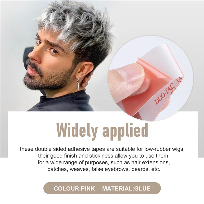 AS96-36Pcs/Lot Duo-Tac 슈퍼 강한 머리 가발 테이프 이중 접착 확장 스트립 Toupee 레이스 가발 필름 방수