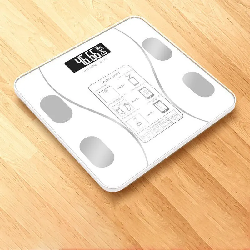 Smart Bluetooth Digital Body Weight Scale, Electronic Scale App, Rechargeable Battery, Floor Scales for Body BMI, New, 2024