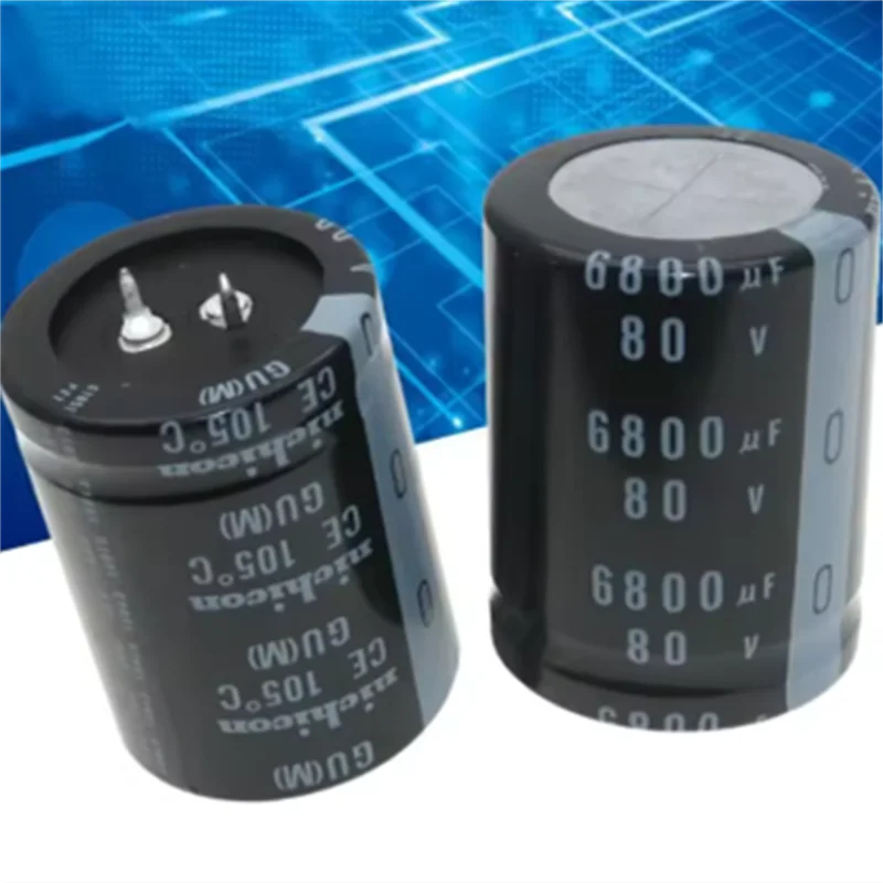 

2PCS 6800UF 80V electrolytic capacitor 80V 6800UF 30X45 GU 105 degrees