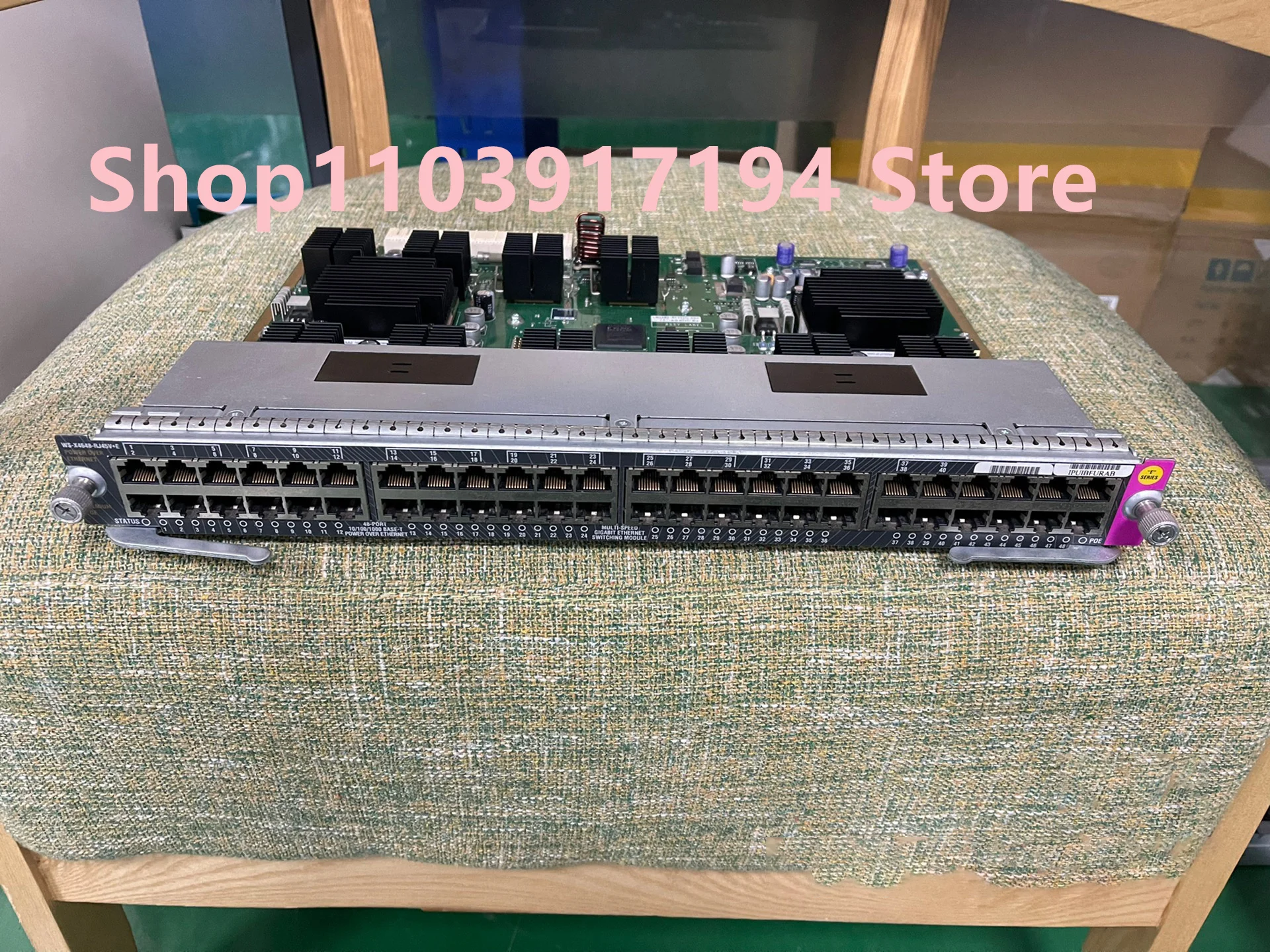

WS-X4648-RJ45V+E 48-port Gigabit poe power supply module interface card