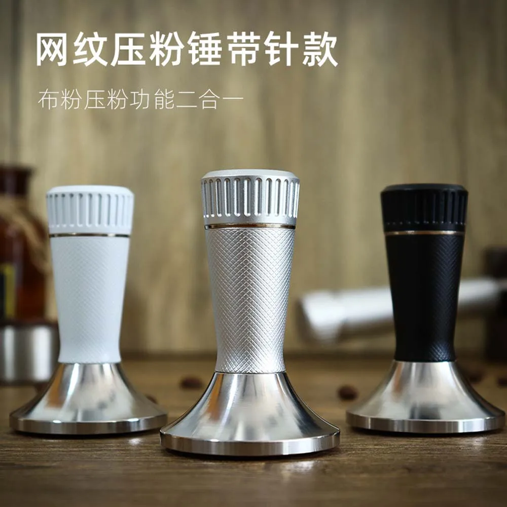 

Сетчатая серия, ручка для кофемашины, распределитель порошка игольчатого типа, пресс для порошка из нержавеющей стали, пресс для порошка, 2 в 1, пресс для порошка