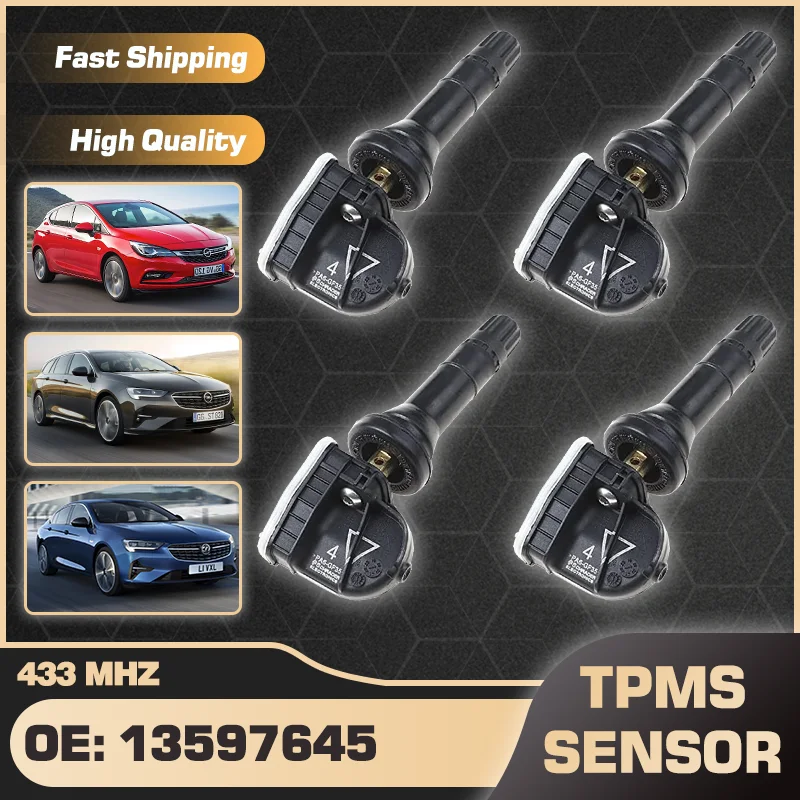 13597645 Car Tire Pressure Sensor TPMS For Opel Astra K Van For Opel Insignia B Z18 For Vauxhall Insignia 2017-2022 433 MHz