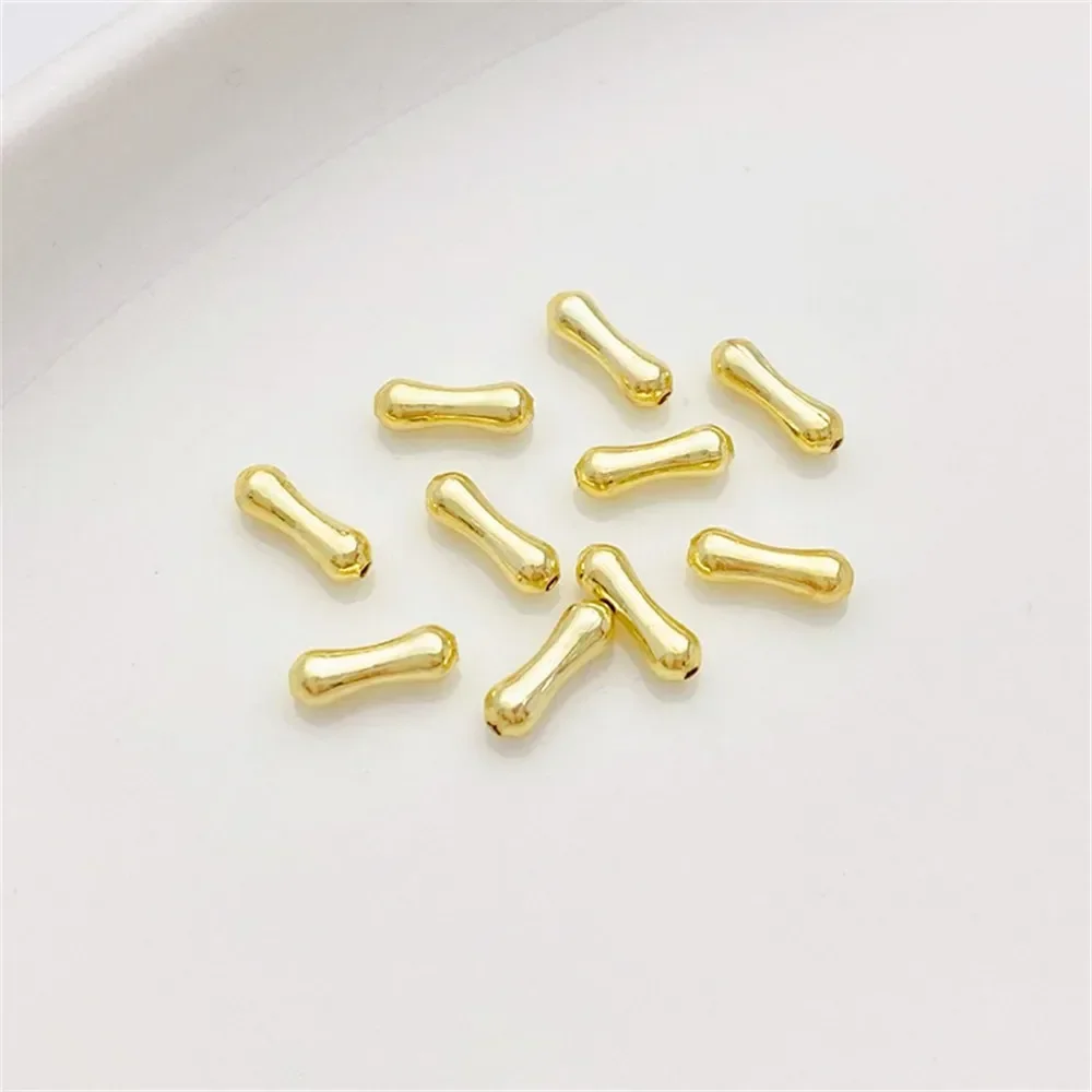 14K gouden bot kleine taille door gat kraal partitie handgemaakte DIY kralen armband ketting sieraden materiaal accessoires